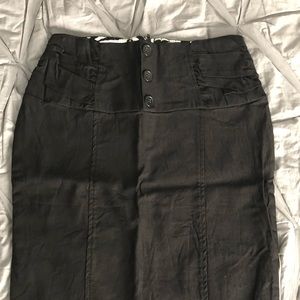 Black pencil skirt